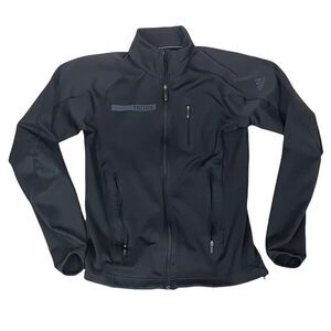 Adidas Outdoor Terrex Black Zip Front Track Jacket 3 pockets stretch Size Small